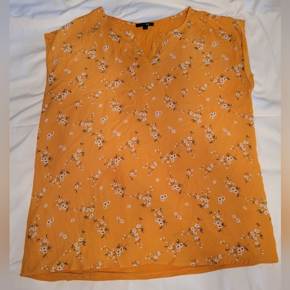 Papermoon Yellow Floral Sleeveless Blouse